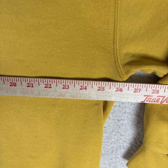 Vintage Russell Athletic Sweatshirt Mens 2XL XXL Yellow Blank Dri Power Y2K - Picture 10 of 14